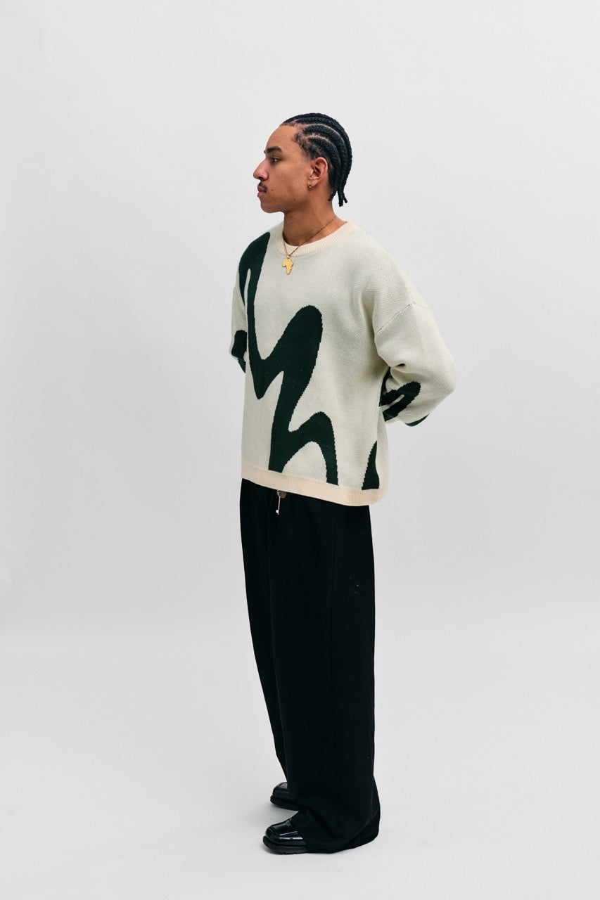 Florence Pullover Knit - Oat/Pine