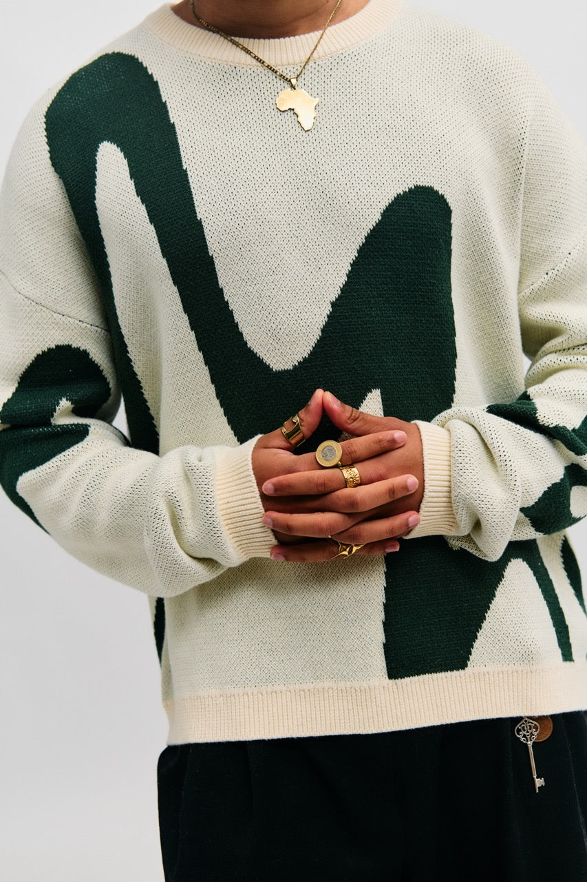 Florence Pullover Knit - Oat/Pine