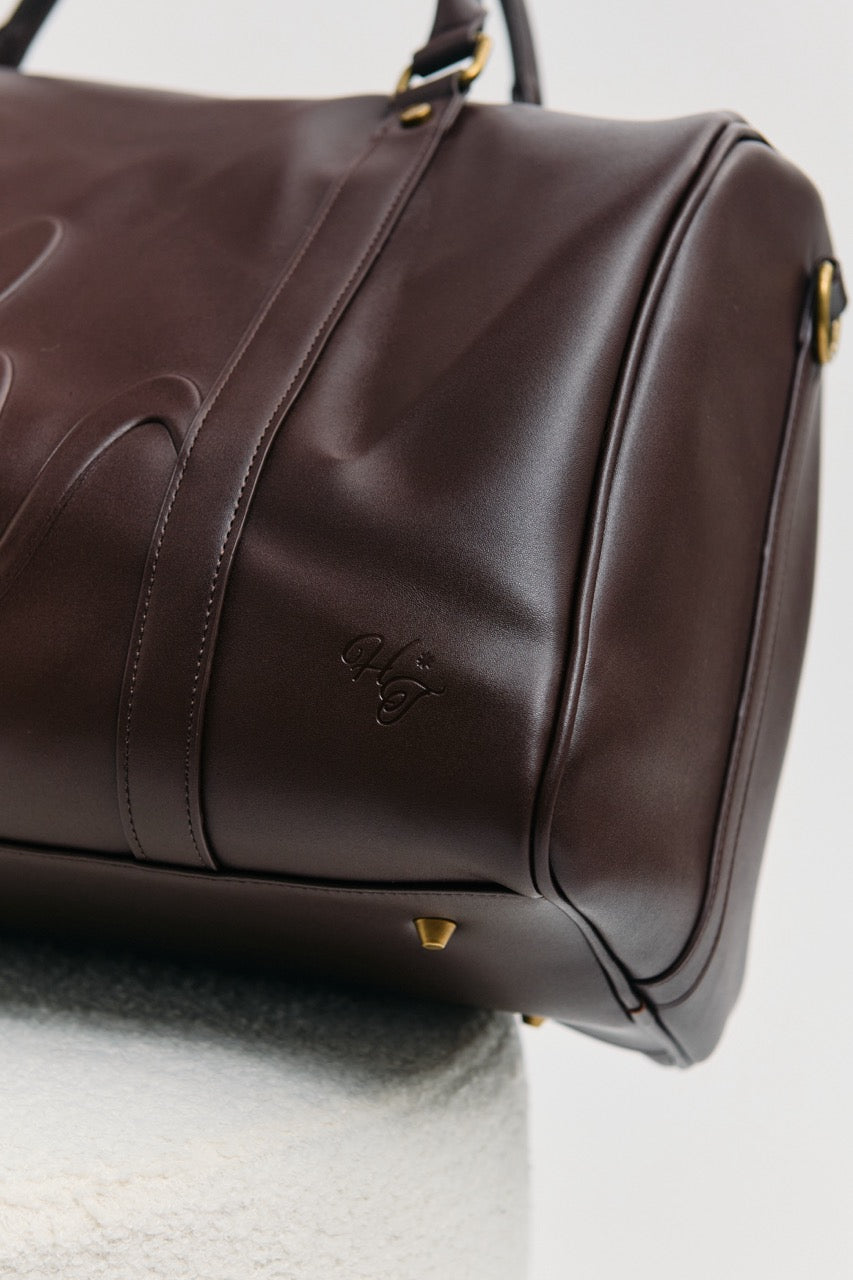 721 Vegan Leather Overnight Bag - Coffee