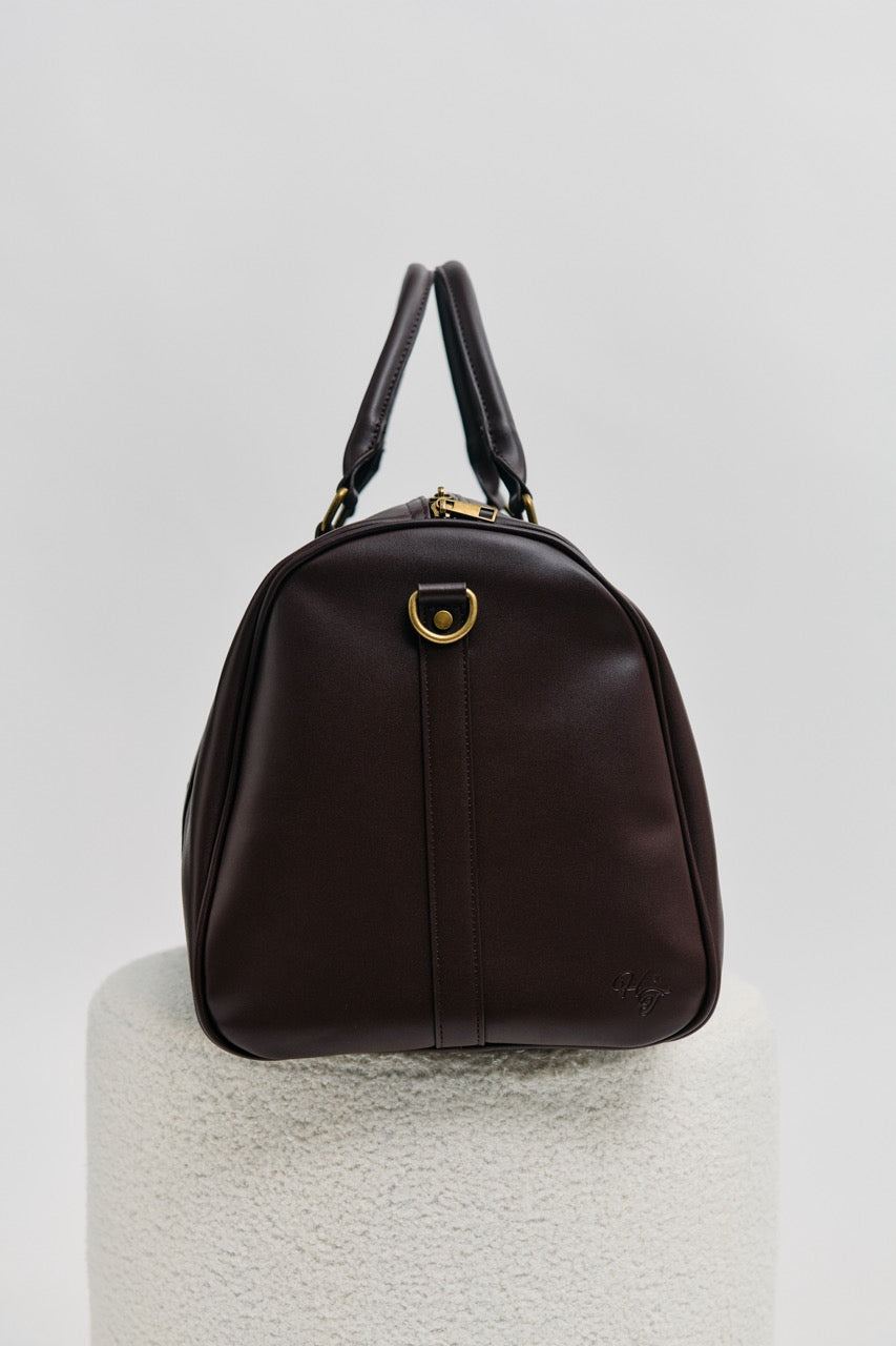 721 Vegan Leather Overnight Bag - Coffee