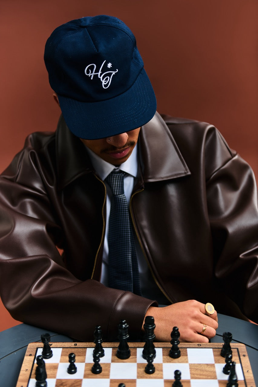 Monogram Cap - Navy