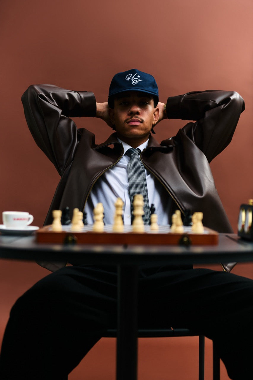Monogram Cap - Navy