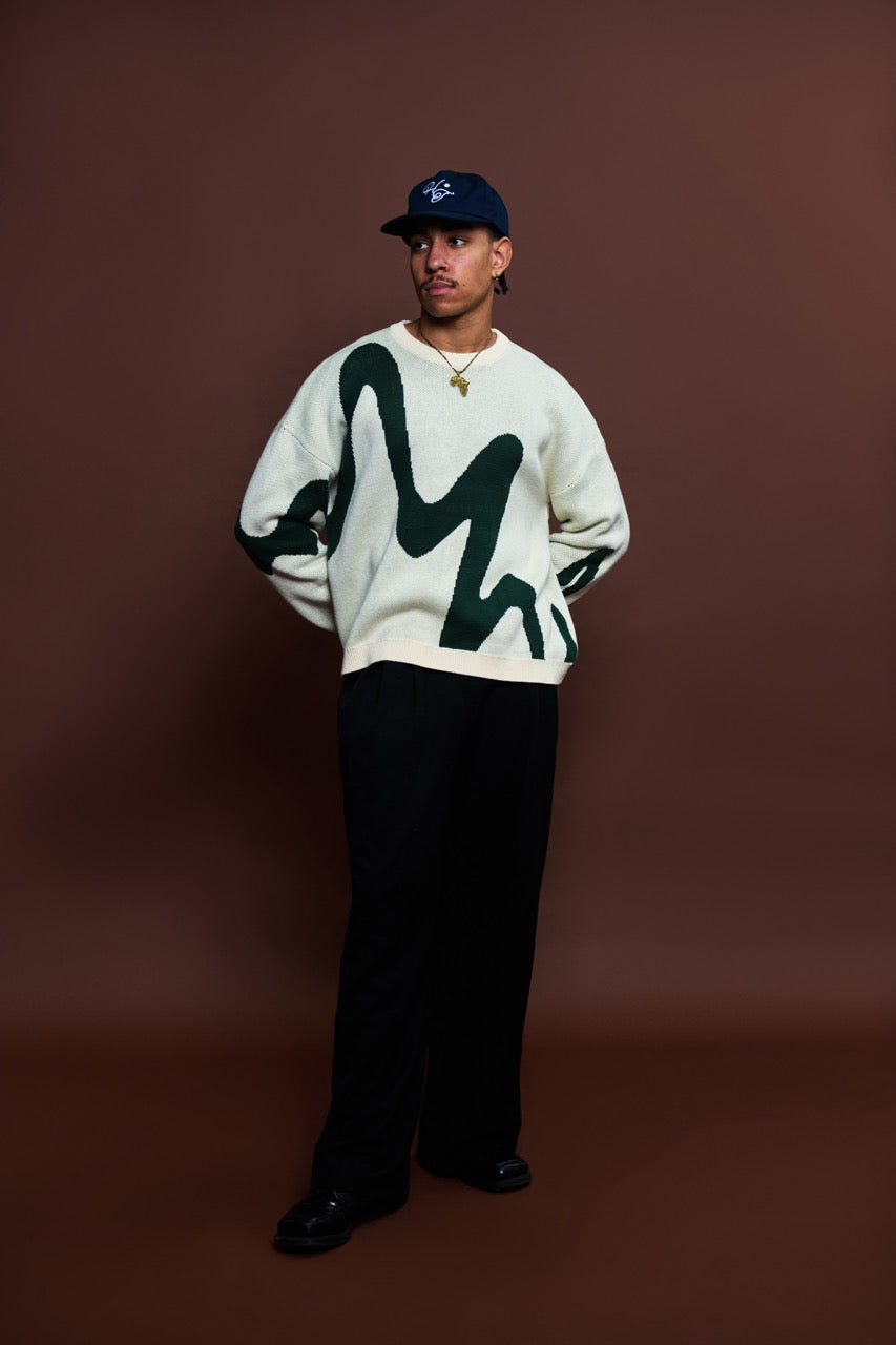 Florence Pullover Knit - Oat/Pine