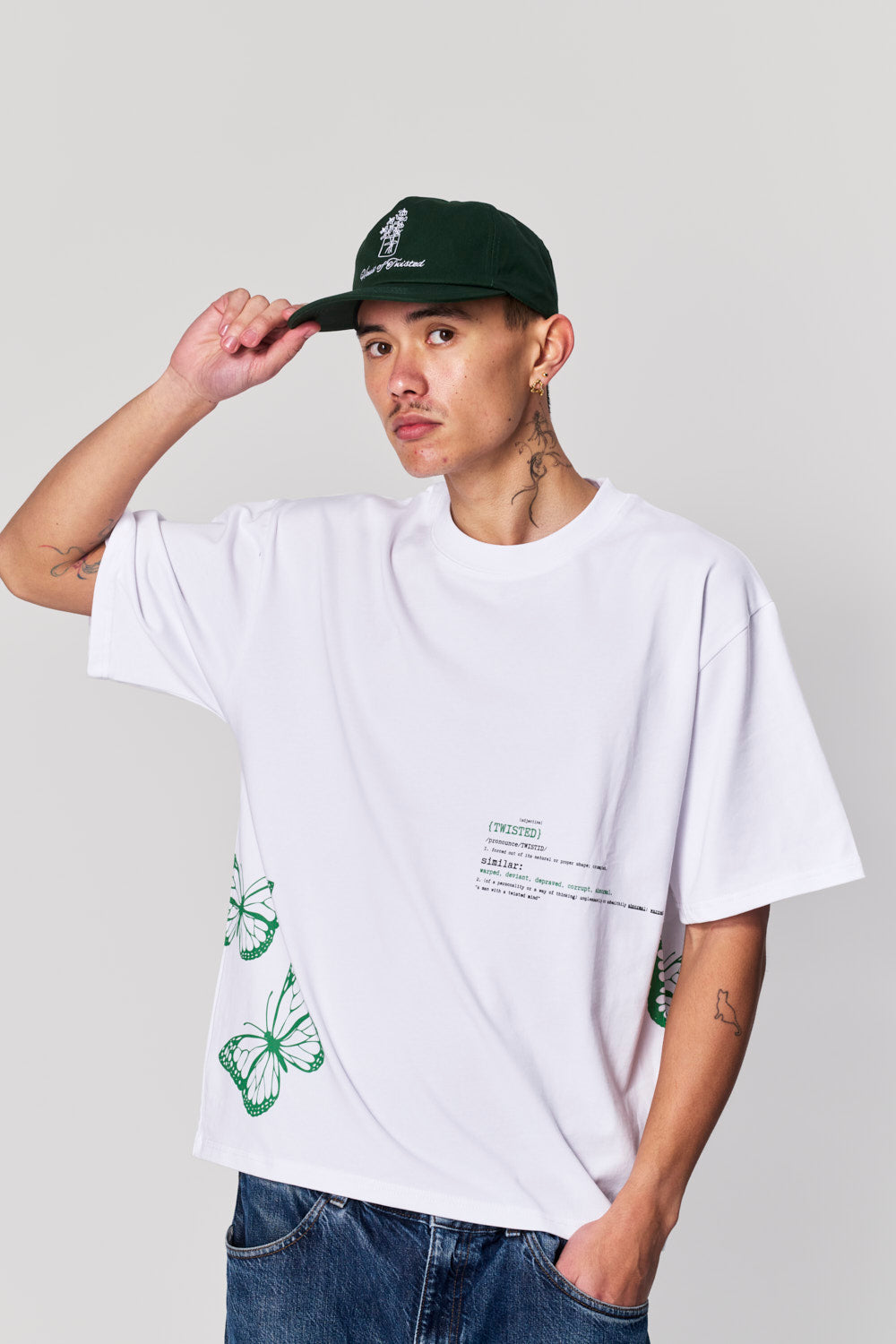 Definition Tee - White/Pine