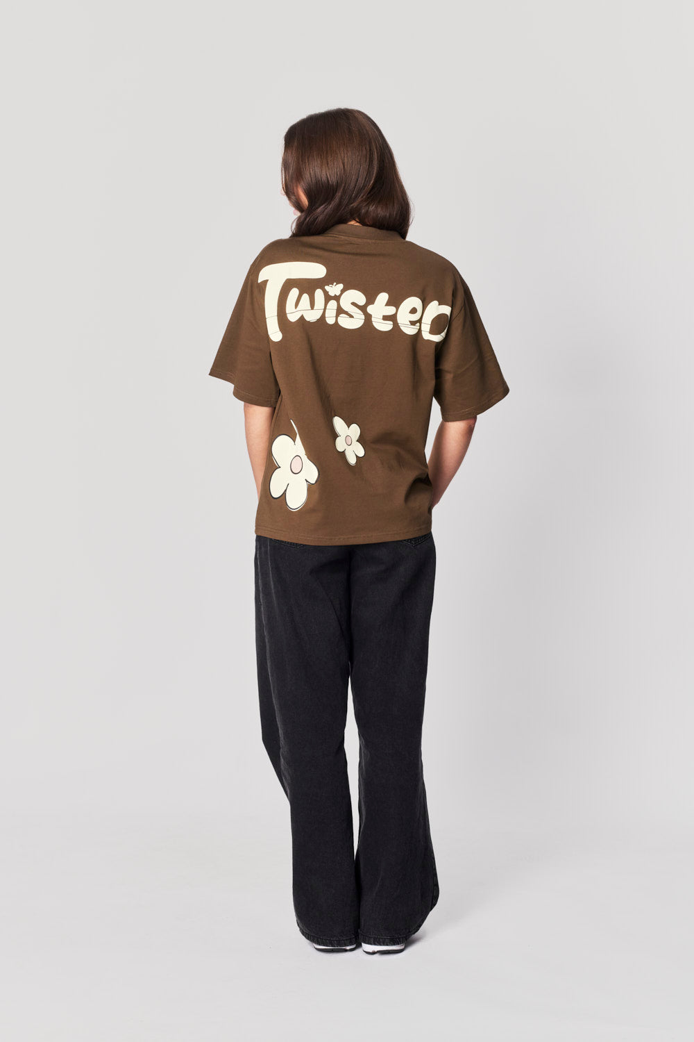 Sunday Tee - Brown/Ecru