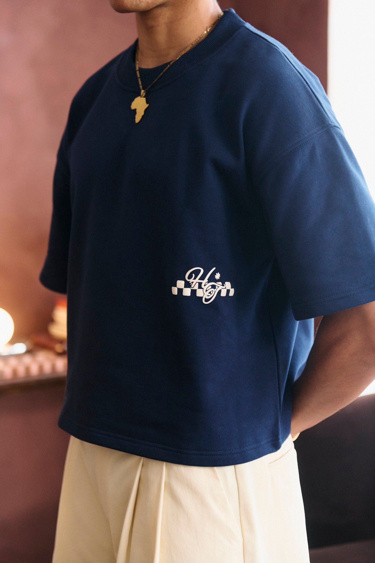 Members Heavy Tee - Navy