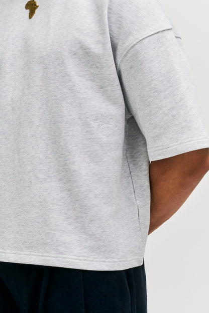 Monogram Heavy Tee - Snow Marle