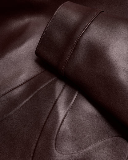 721 Vegan Leather Jacket - Coffee