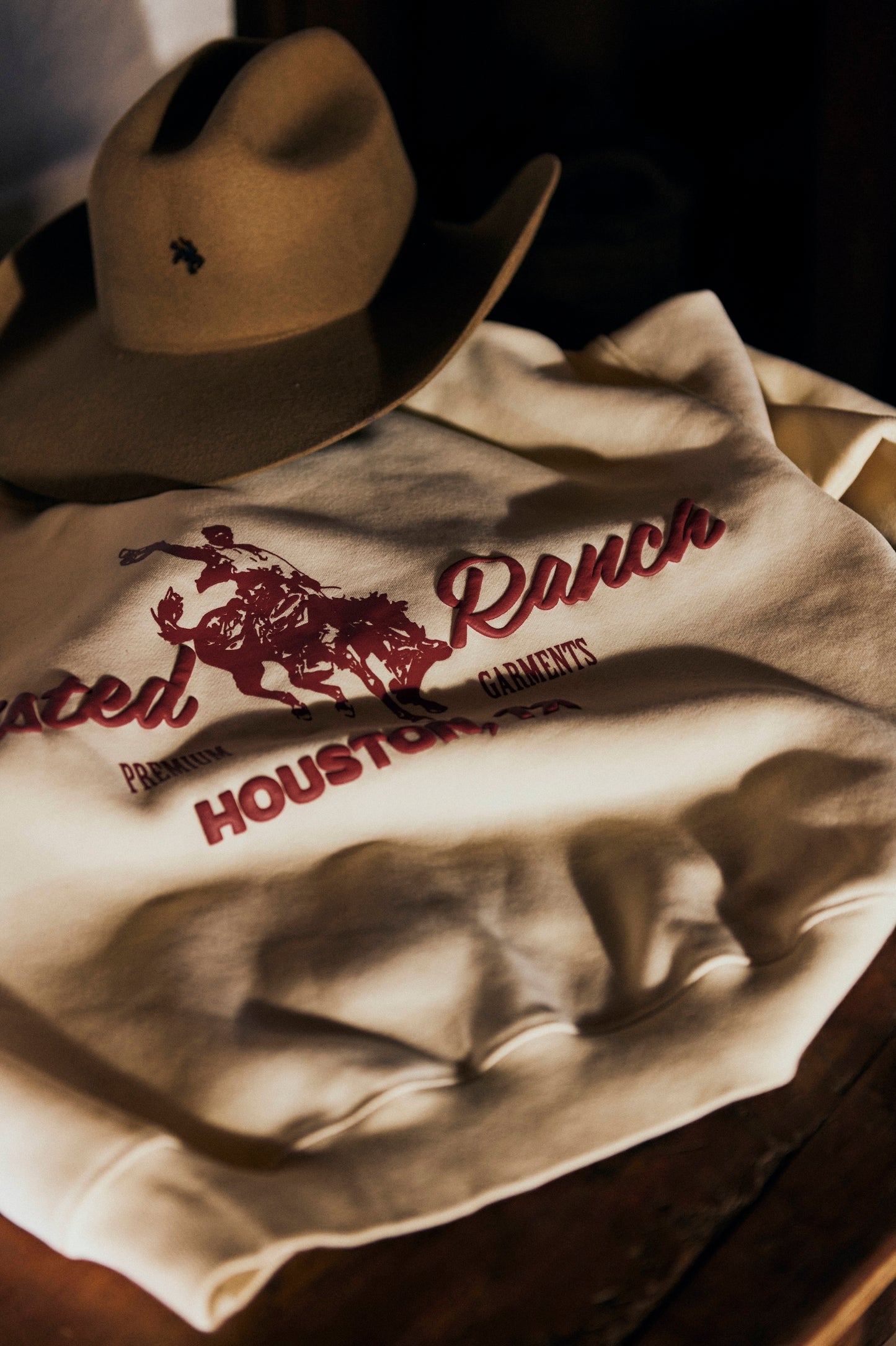 Houston Henley Crewneck - Cream