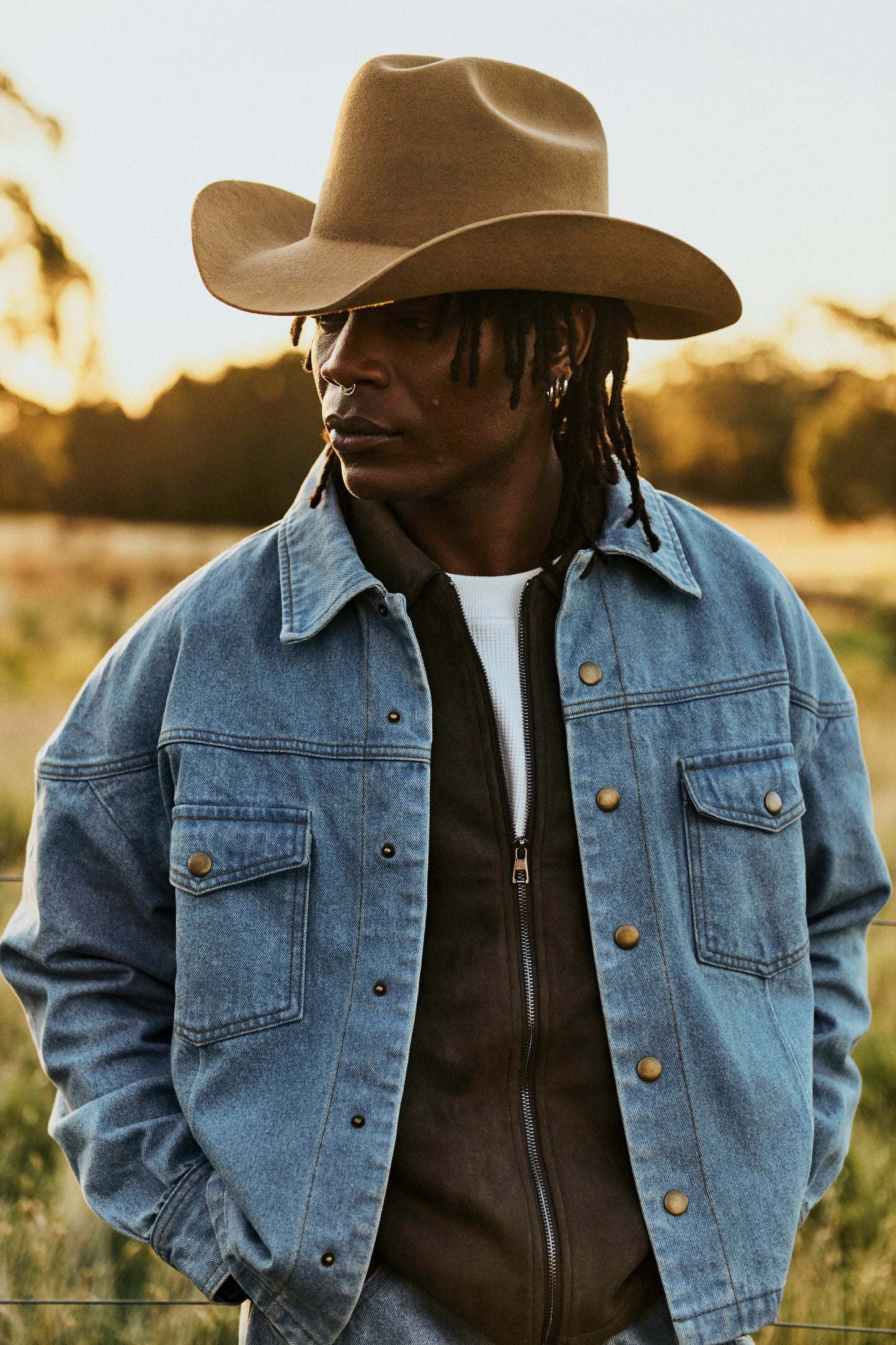 West Denim Jacket - Vintage Blue