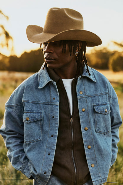 West Denim Jacket - Vintage Blue