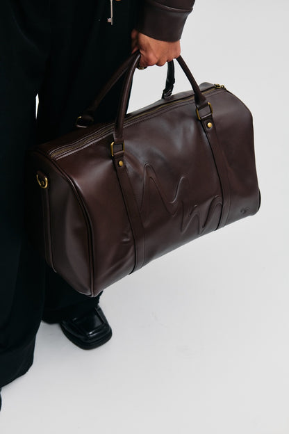 721 Vegan Leather Overnight Bag - Coffee