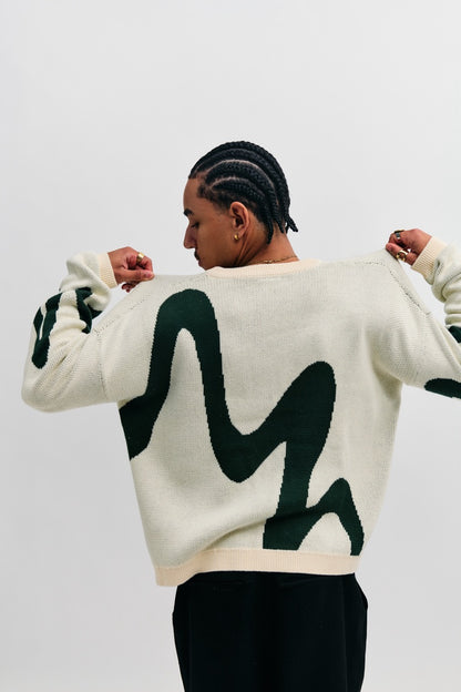 Florence  Pullover Knit - Oat/Pine