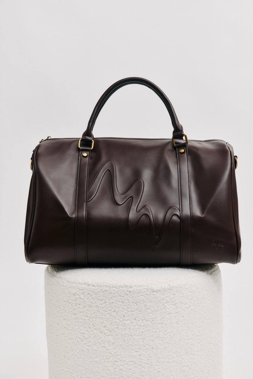 721 Vegan Leather Overnight Bag - Coffee