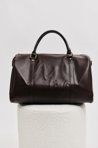 721 Vegan Leather Overnight Bag - Coffee