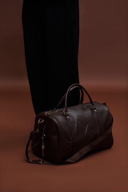 721 Vegan Leather Overnight Bag - Coffee